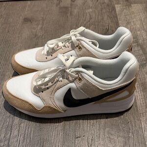 Nike White and Tan Athletic Shoes (Pegasus 89) never used